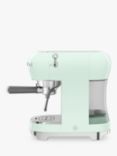 Smeg ECF02 Espresso Machine, Pastel Green