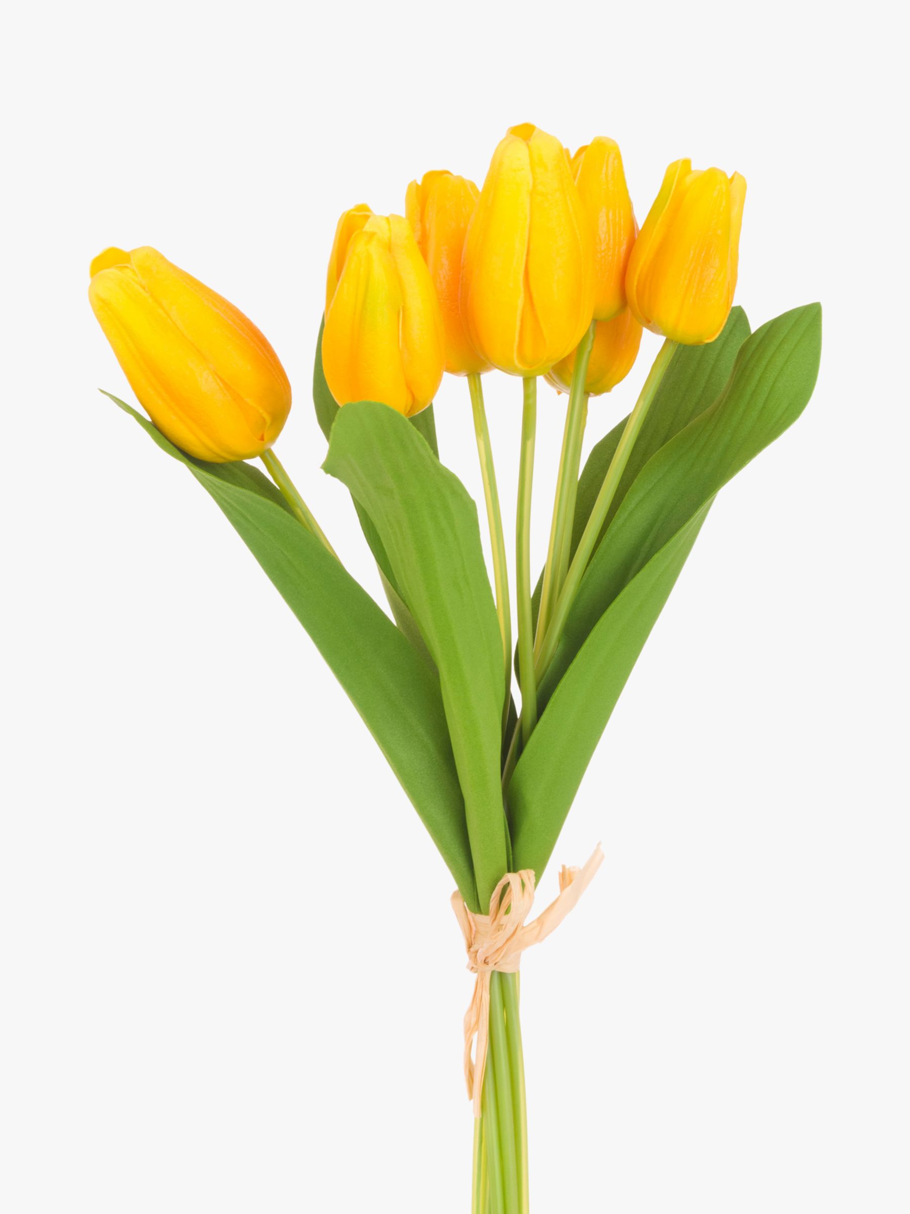 Floralsilk Artificial Fresh Tulip Bunch, Yellow £12.00