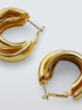 John Lewis Double Twist Hoop Earrings, Gold