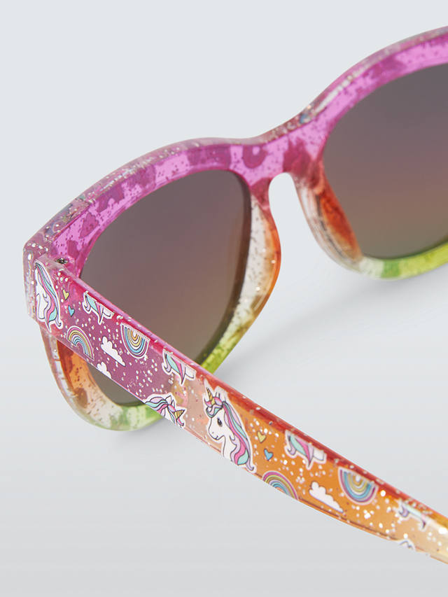 John Lewis Kids' Glitter Unicorns Sunglasses, Multi
