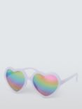 John Lewis Kids' Rainbow Heart Sunglasses, Multi