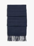 Aspinal of London Pure Cashmere Scarf, Navy