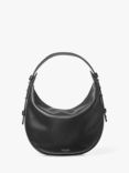 Aspinal of London Pebble Leather Crescent Hobo Bag