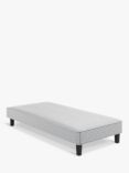 Vispring Signature Upholstered Shallow Divan Base, Extra Long Single, Houndstooth Steel