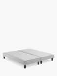 Vispring Supreme Upholstered Shallow Divan Base, King Size, Houndstooth Steel