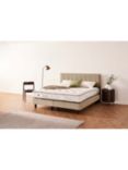 Vispring Supreme Upholstered Shallow Divan Base, Extra Long Single, Boucle Sandstone