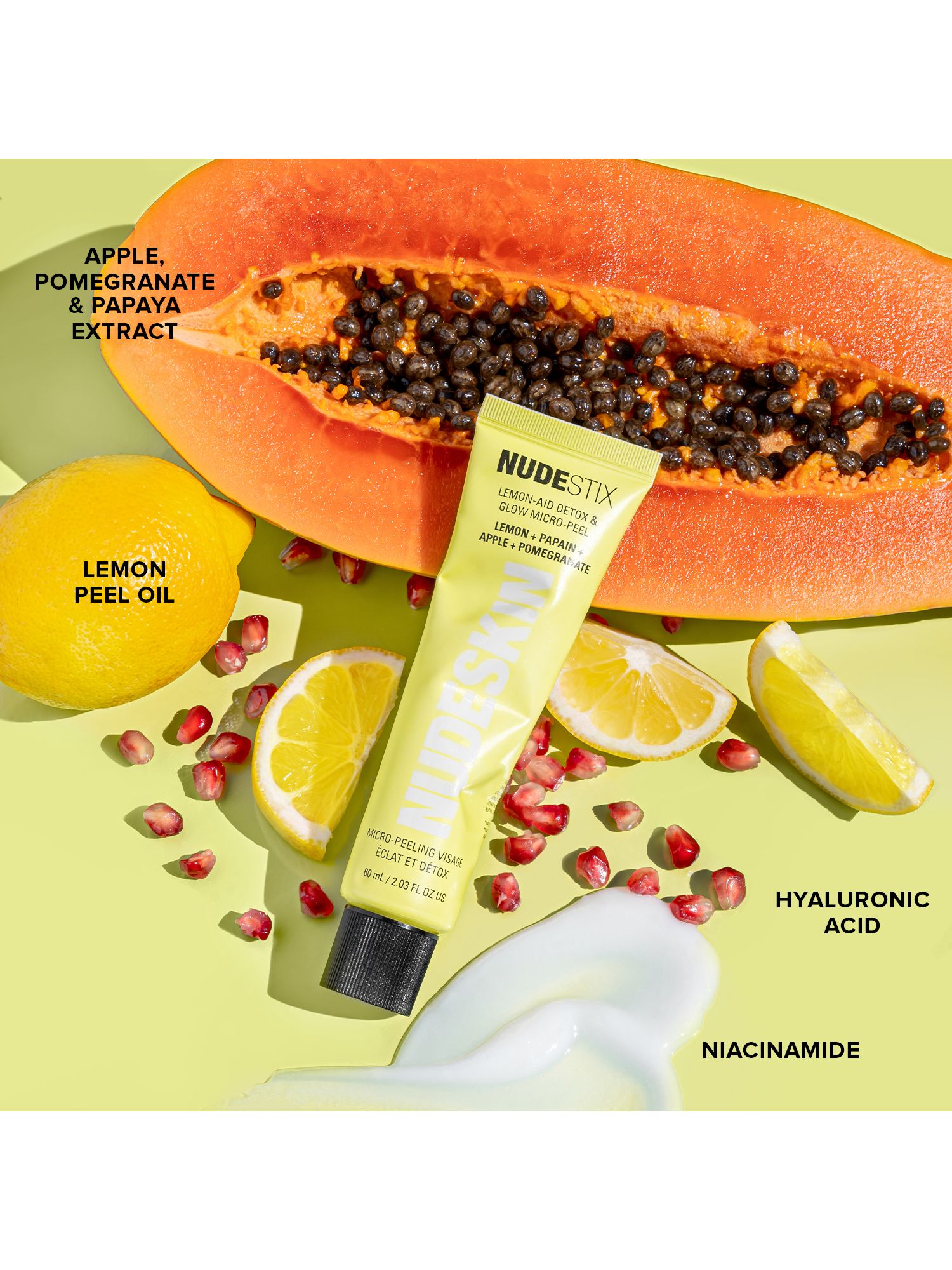 Nudestix Nudeskin Lemon Aid Detox & Glow Micro-Peel, 60ml 4