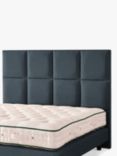 Vispring Atlas Full Depth Upholstered Headboard, Emperor, Rain Denim