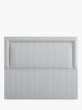 Vispring Viola Full Depth Upholstered Headboard, King Size, Houndstooth Steel