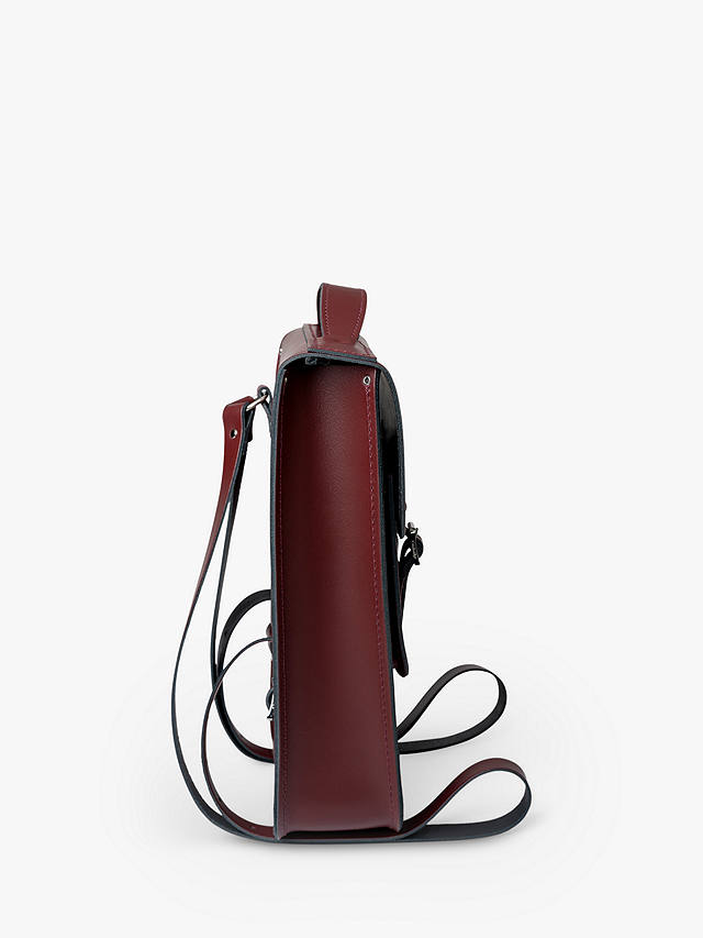 Cambridge Satchel Portrait Leather Backpack, Oxblood
