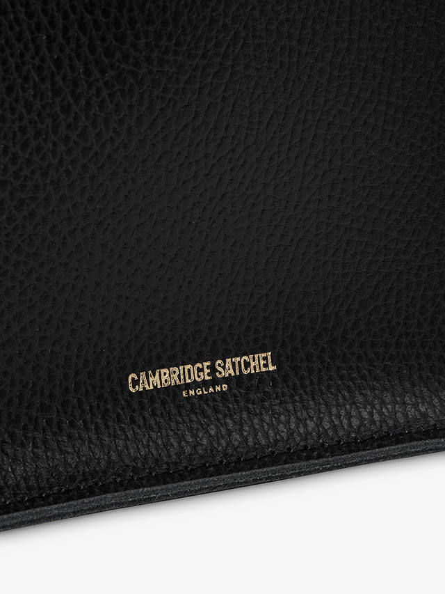 Cambridge Satchel The Mini Tote Celtic Grain Leather Bag, Black Celtic Grain