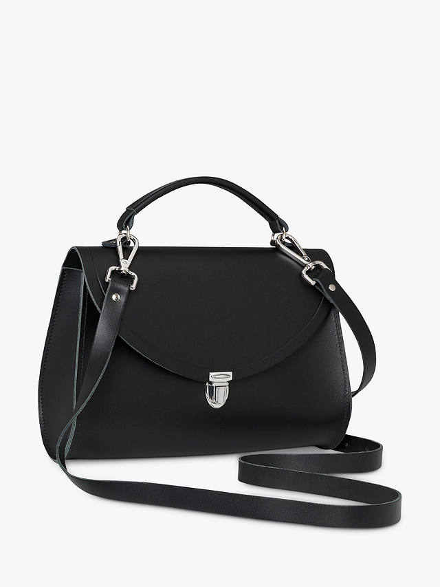 Cambridge Satchel Poppy Leather Grab Bag, Black