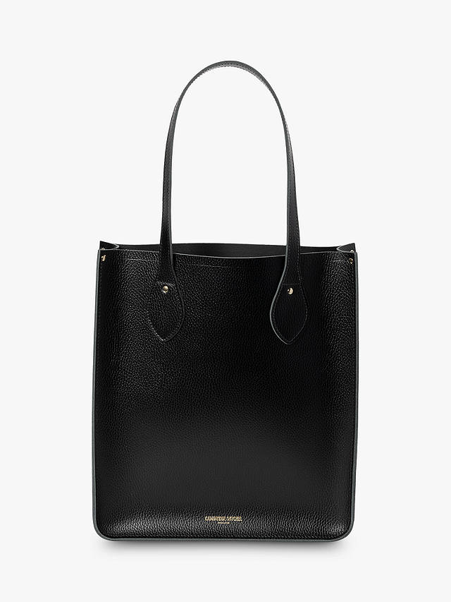 Cambridge Satchel Tote Leather Bag, Black