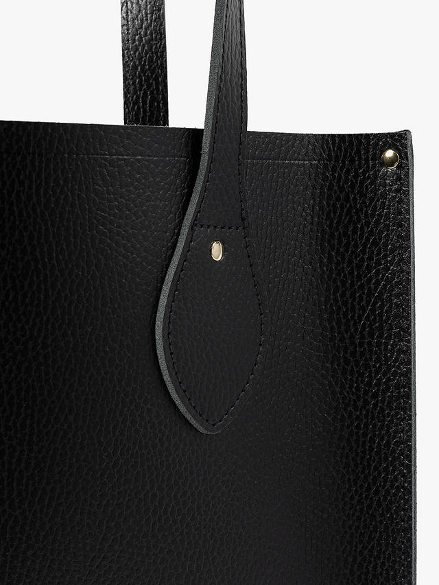 Cambridge Satchel Tote Leather Bag, Black