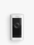 Ring Stick Up Cam Pro Battery Smart Security Camera with Built-in Wi-Fi, White
