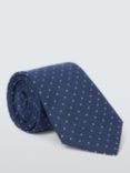 John Lewis Linen and Silk Mini Spot Tie