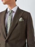 John Lewis Silk Paisley Pocket Square, Green