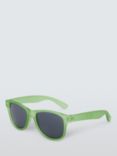 John Lewis Kids' Wayfarer Sunglasses, Frosted Green