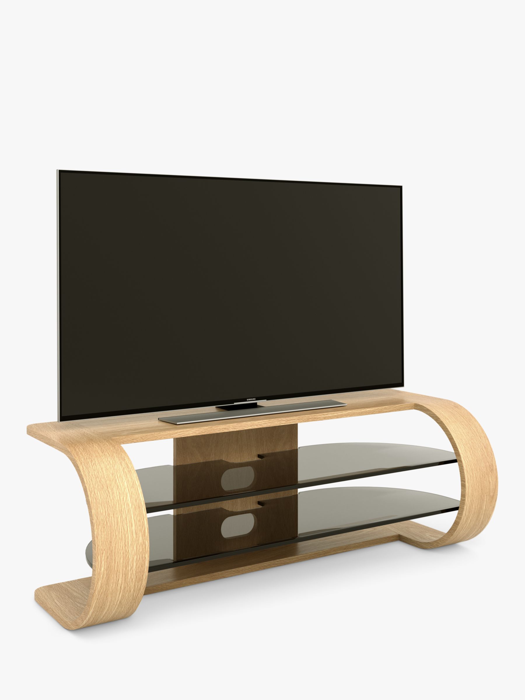 Tom Schneider Bow 120 TV Stand for TVs up to 50", Oak