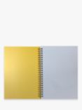 John Lewis A5 Check Notebook, Yellow