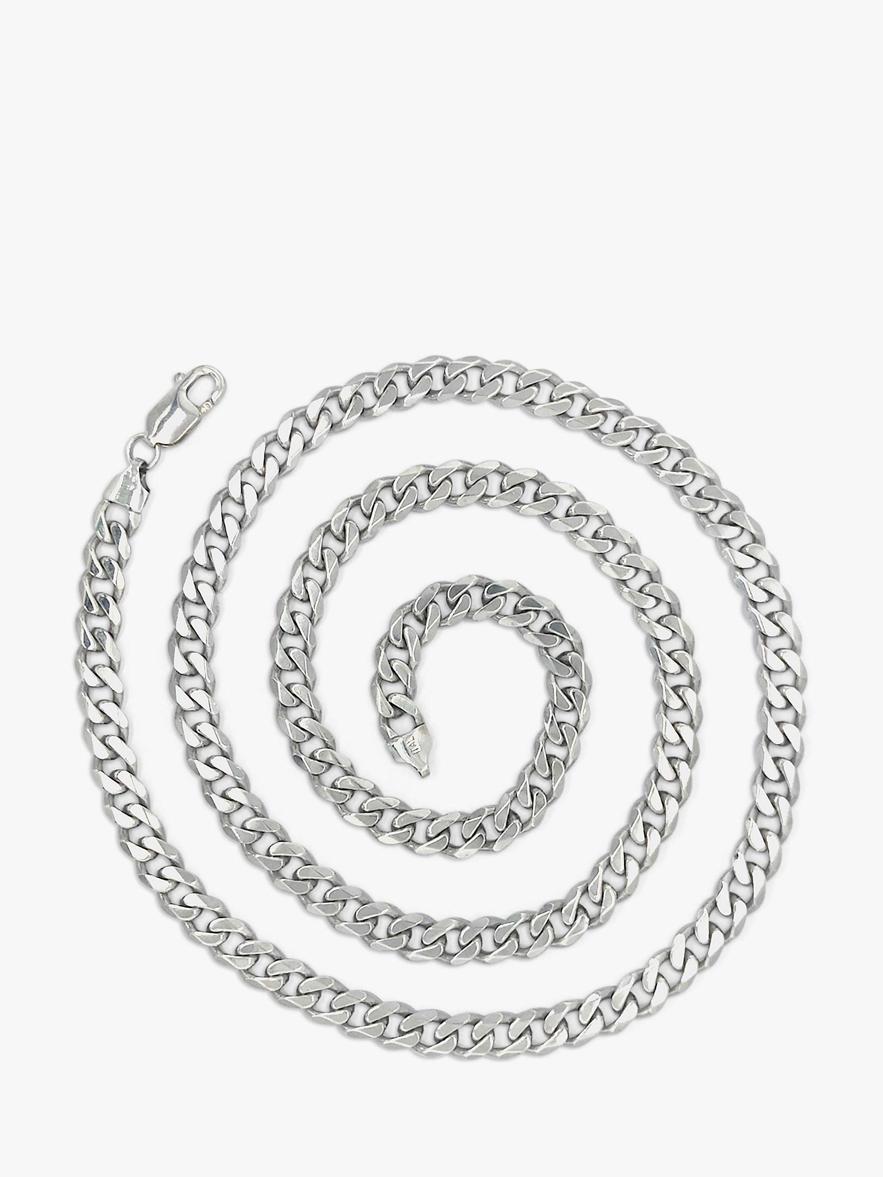 Buy Vintage Fine Jewellery Second Hand Flat Curb Link Chain Necklace Online at johnlewis.com