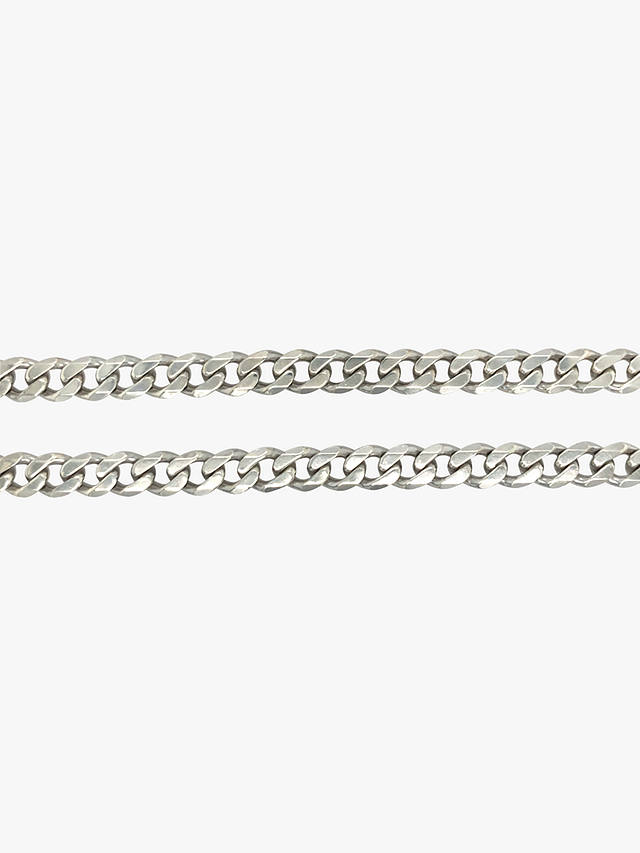 Vintage Fine Jewellery Second Hand Flat Curb Link Chain Necklace