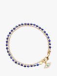 Astley Clarke Evil Eye Charm Bracelet, Gold/Blue