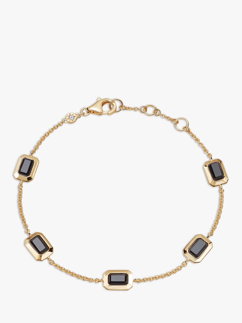 Astley Clarke Onyx Tennis Bracelet, Gold/Black at John Lewis & Partners