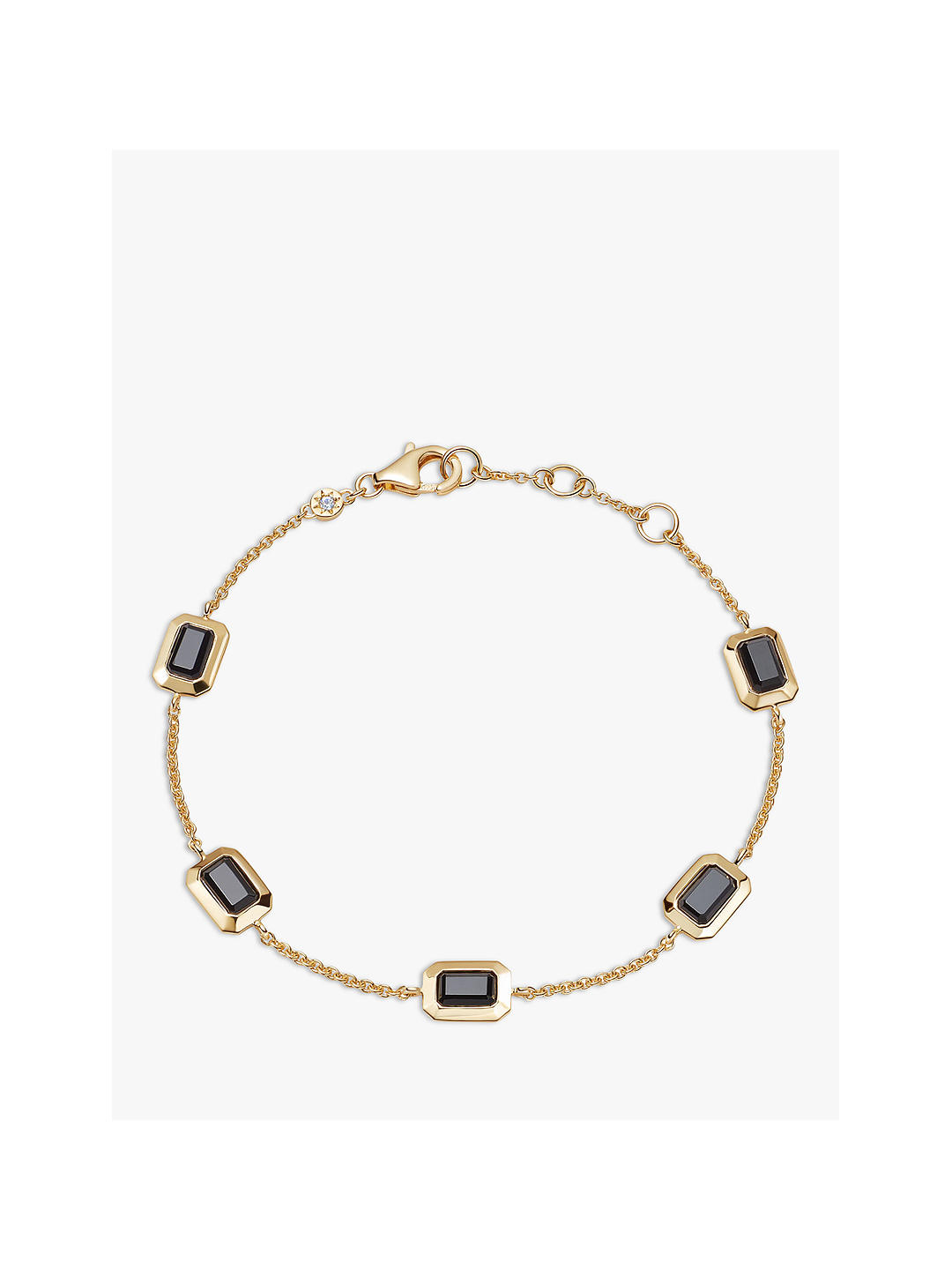 Astley Clarke Onyx Tennis Bracelet, Gold/Black