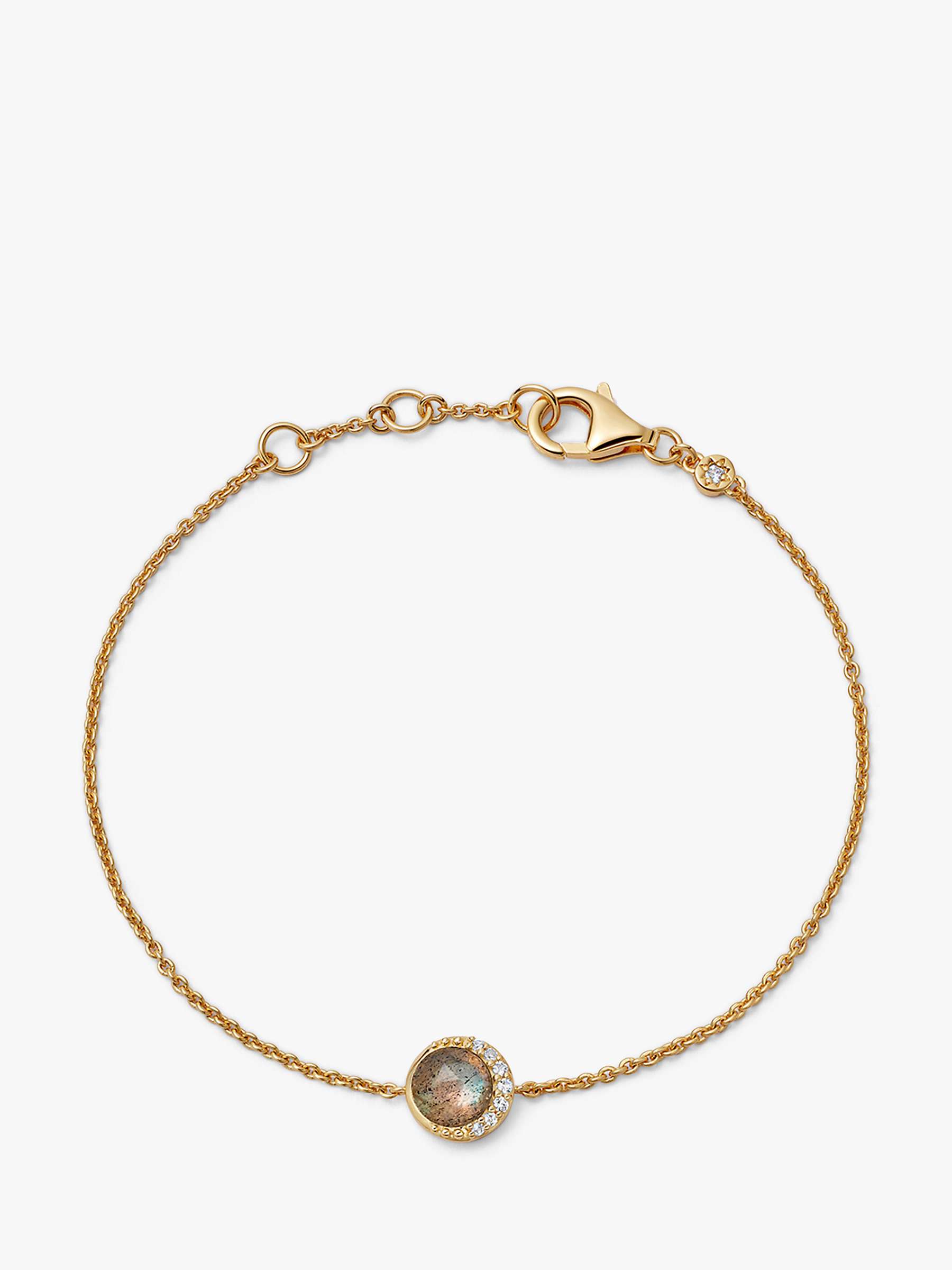Buy Astley Clarke Semi-Precious Stone Round Charm Chain Bracelet Online at johnlewis.com