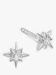 Astley Clarke Sapphire Star Stud Earrings, Silver