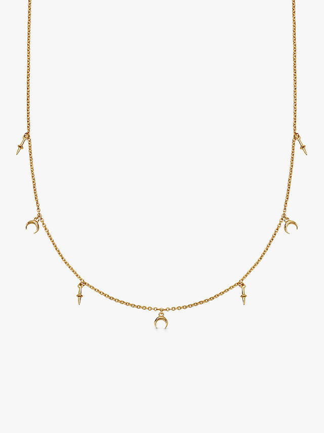 Astley Clarke Crescent Moon Necklace, Gold