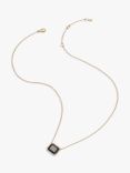 Astley Clarke Black Onyx Pendant Necklace, Gold/Black