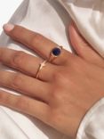 Astley Clarke Luna Light Sapphire Stacking Ring, Gold