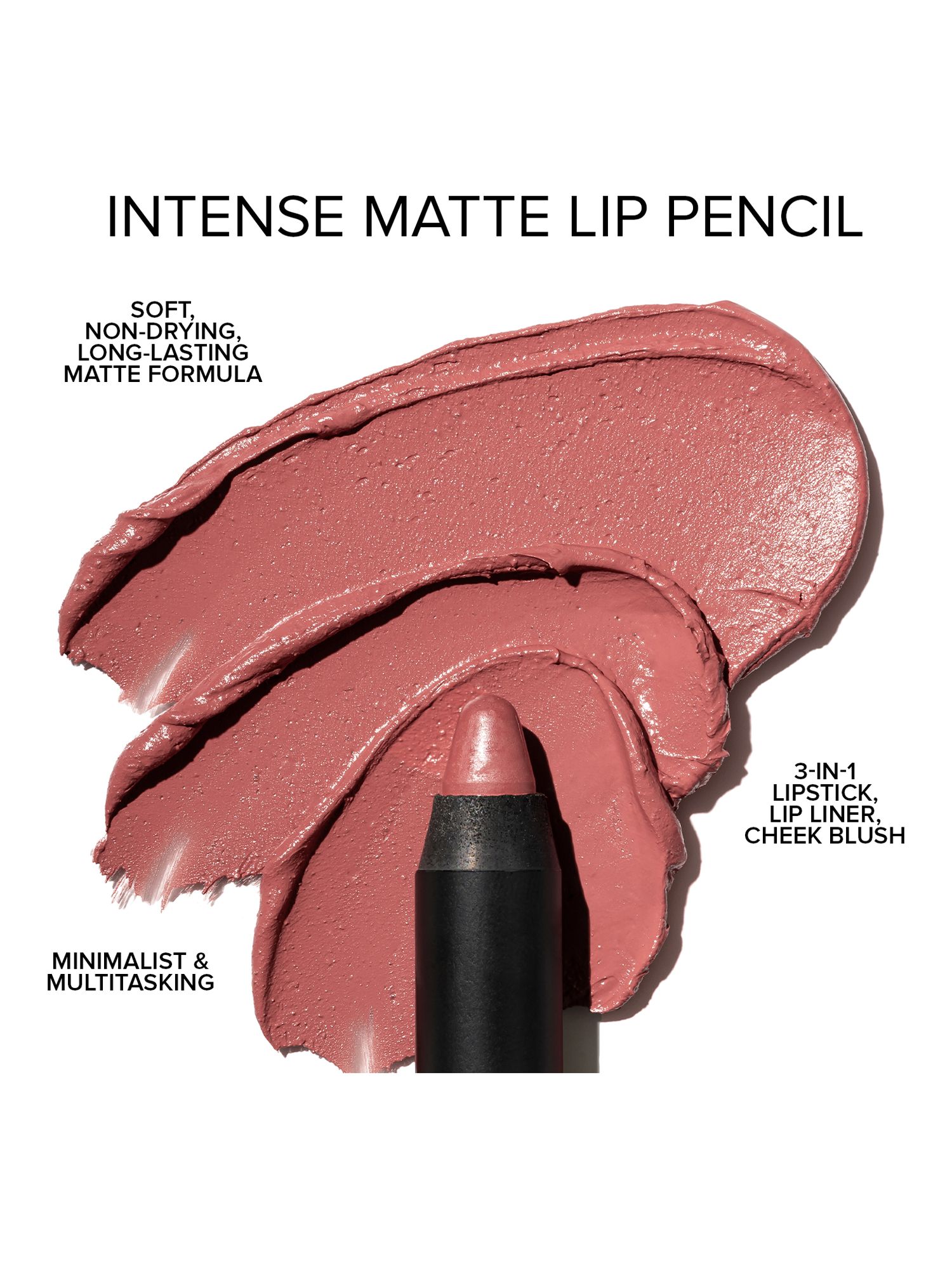 Nudestix Intense Lip & Cheek Matte Lipstick Pencil, Sunkissed Rose 6