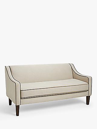 Marlow Range, John Lewis Marlow Medium 2 Seater Sofa, Dark Leg, Soft Weave Clay