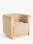 John Lewis ANYDAY Vila Tub Corduroy Armchair, Natural