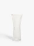 John Lewis ANYDAY Ribbed Hourglass Vase, H25cm, Clear