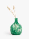 John Lewis ANYDAY Confetti Glass Vase, H16cm, Bowling Green