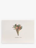 Portico Floral Boquet Thank You Note Cards, Pack of 10, Pink/Multi