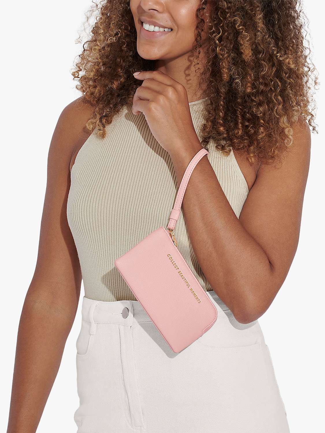 Buy Katie Loxton Collect Beautiful Moments Wrist Pouch, Cloud Pink Online at johnlewis.com