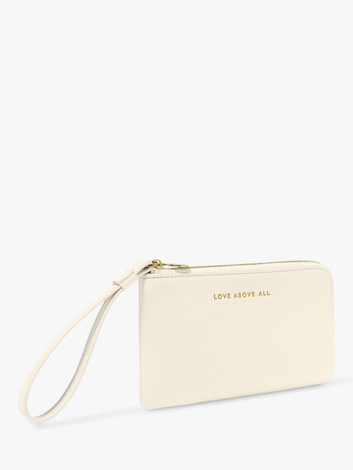 Katie Loxton Love Wrist Pouch Bag, Off White at John Lewis & Partners