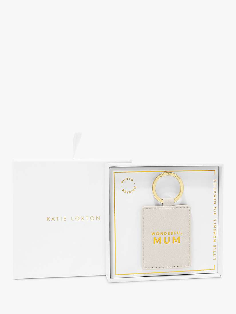 Buy Katie Loxton Wonderful Mum Photo Keyring, Off White Online at johnlewis.com