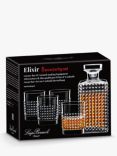 Luigi Bormioli Elixir Luxury Bar & Cocktail Making Whisky Decanter & Glasses Gift Set, Clear