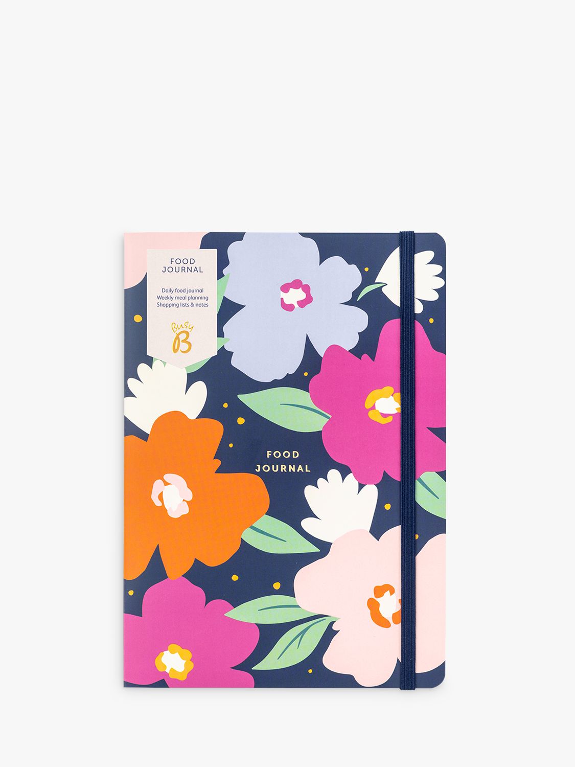 Busy B A5 Floral Food Journal, Multi