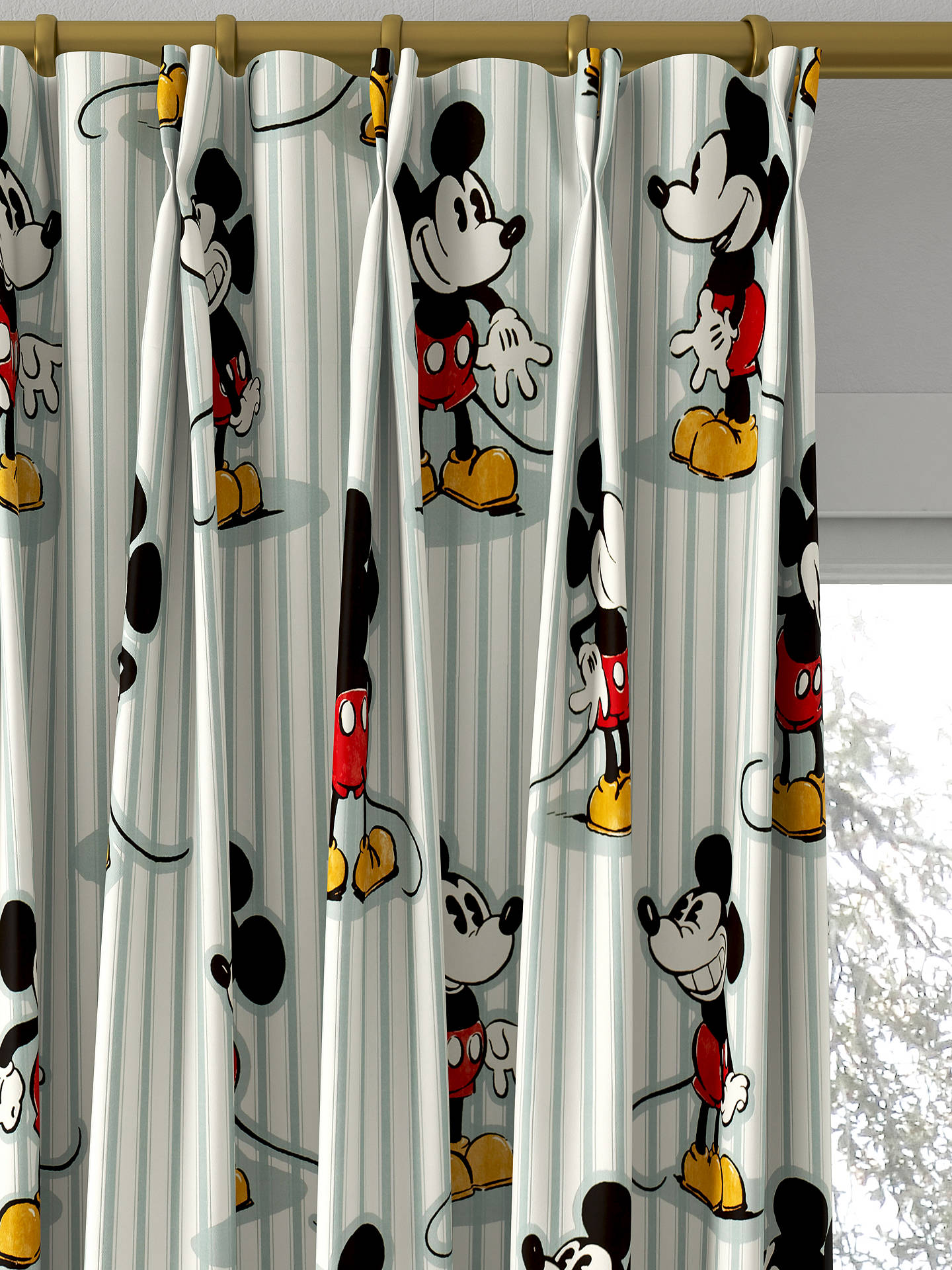 Sanderson Mickey Made to Measure Curtains, Sea Salt