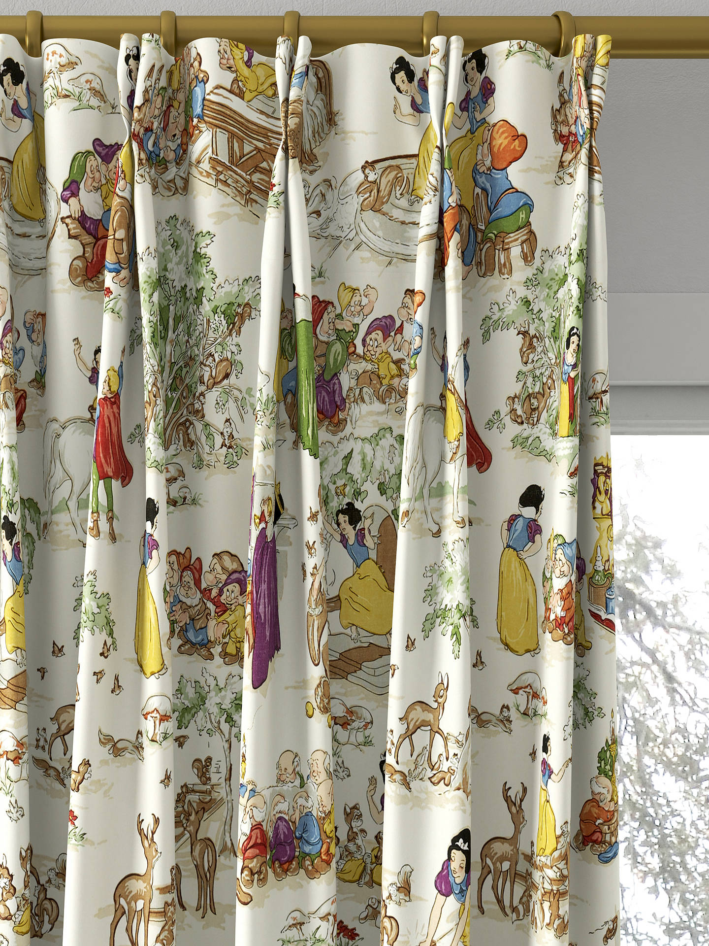 Sanderson Snow White Made to Measure Curtains, Whipped Cream
