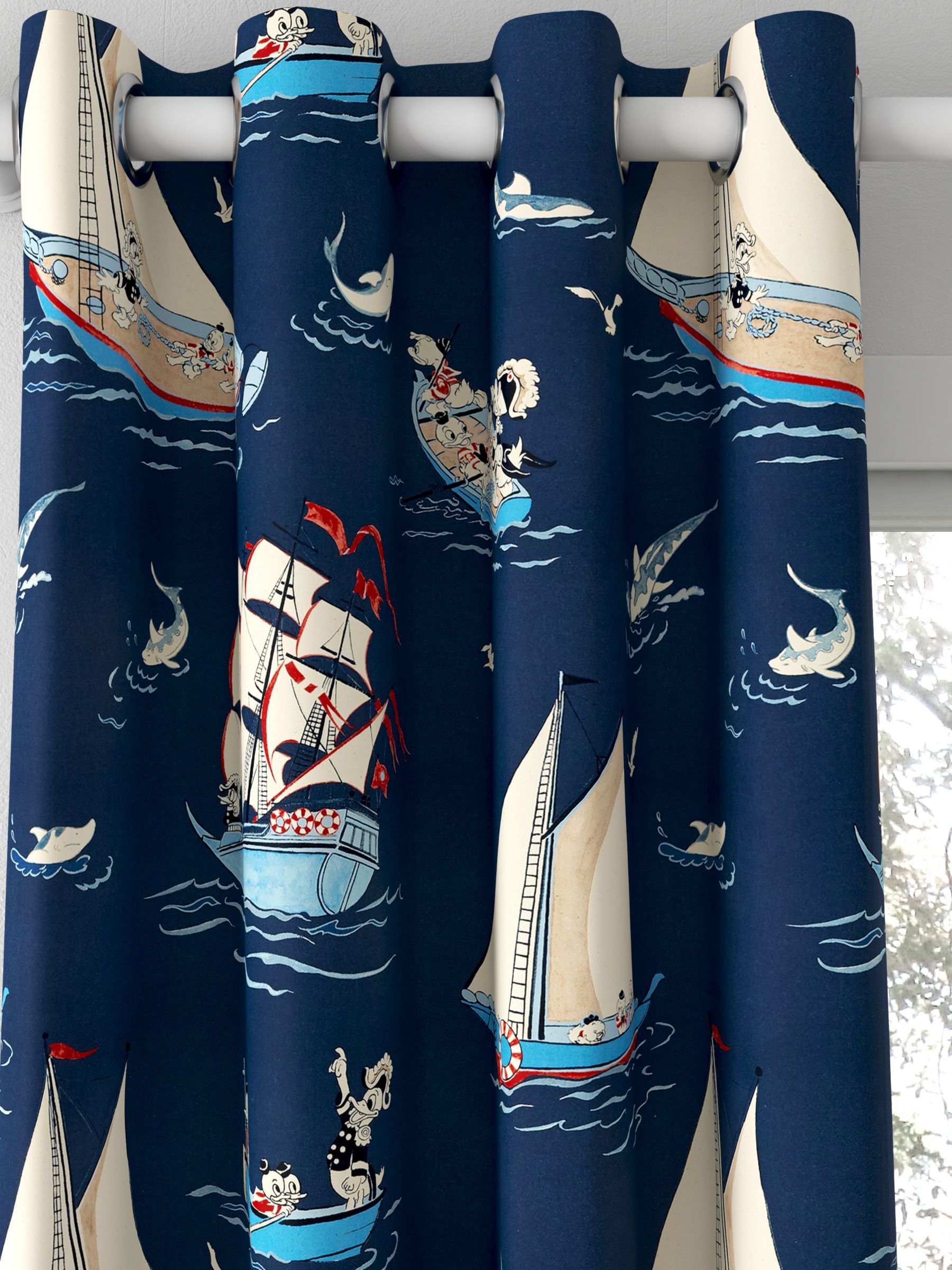 Donald Nautical Fabric in Night Fishing by Sanderson