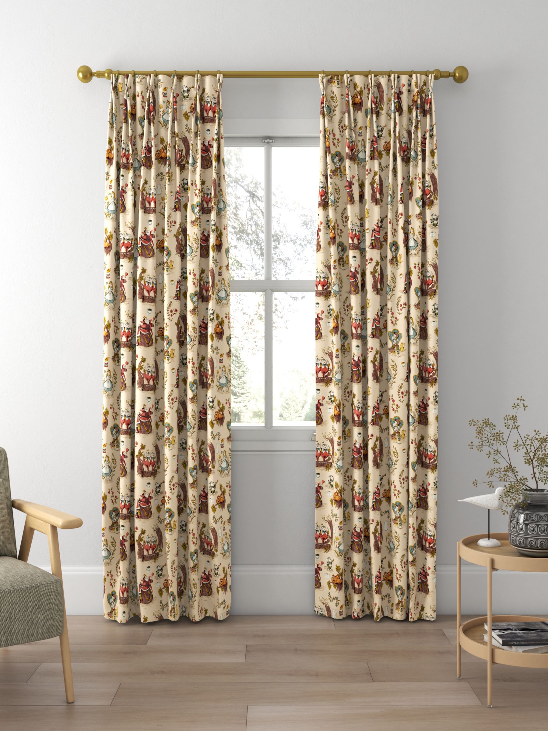 Sanderson Alice Made to Measure Curtains, Caramel