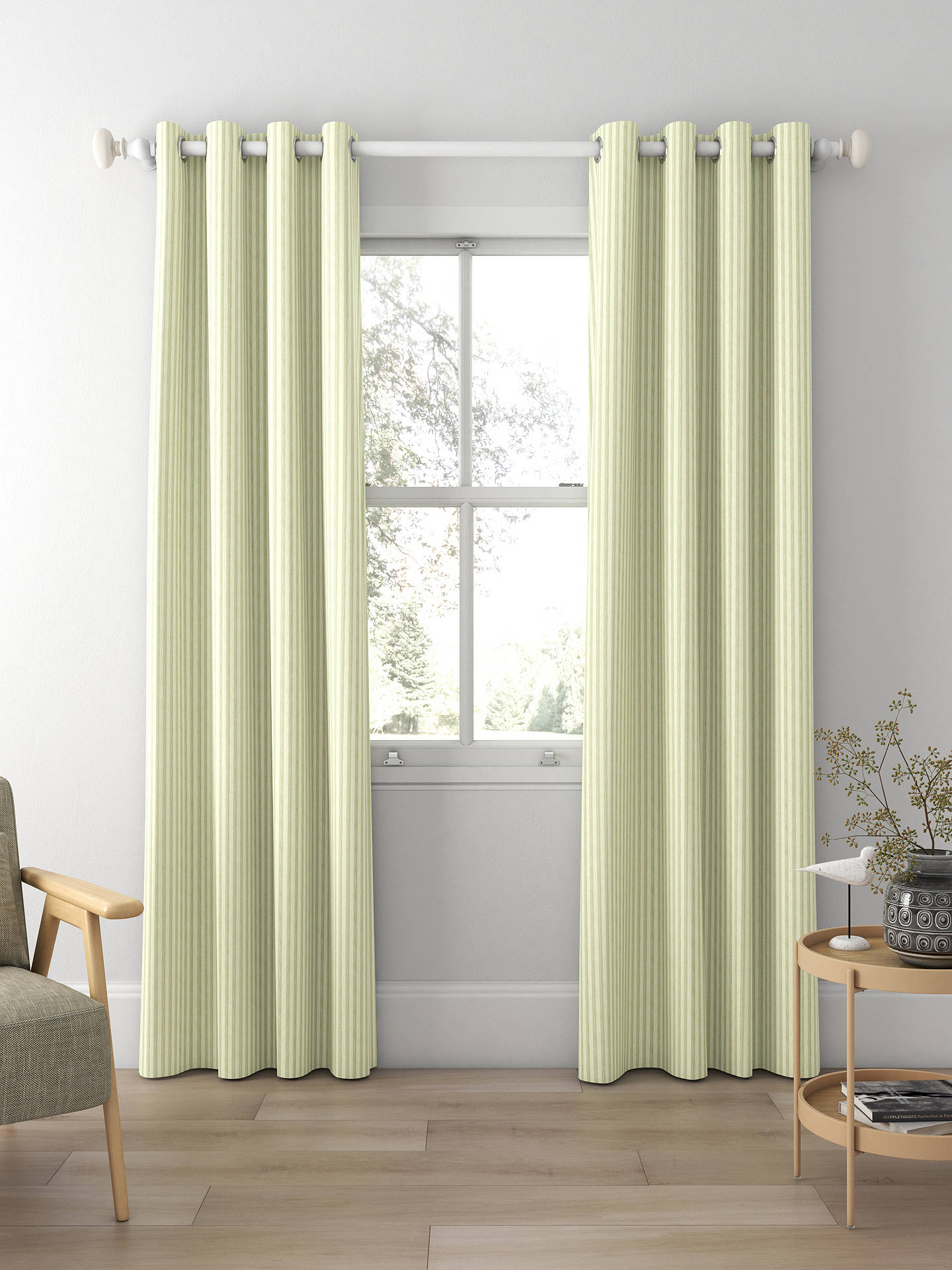 Sanderson Melford Made to Measure Curtains, Sage